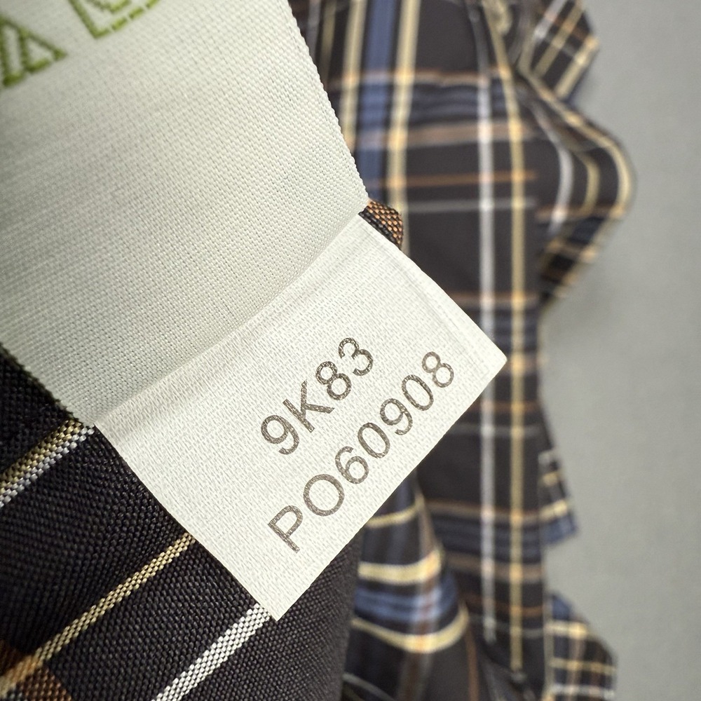 Orvis Button Shirt Mens Large Heavyweight Brushed Twill Dark Tartan Plaid - Picture 4 of 7